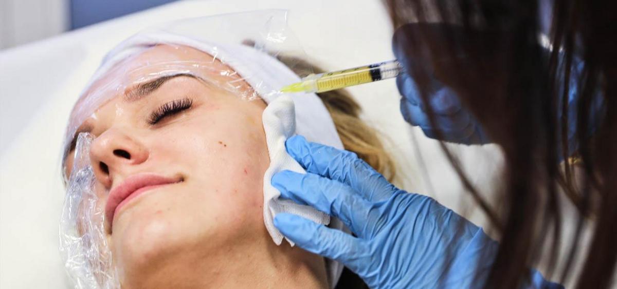 Platelet-rich plasma injection for rejuvenation and healing.