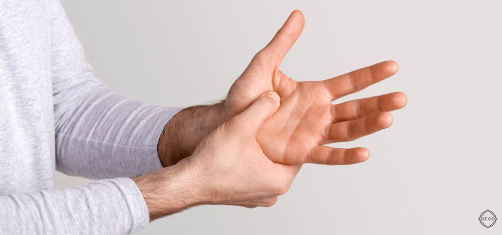 Hand forming a finger gun gesture, resembling a shooting action.